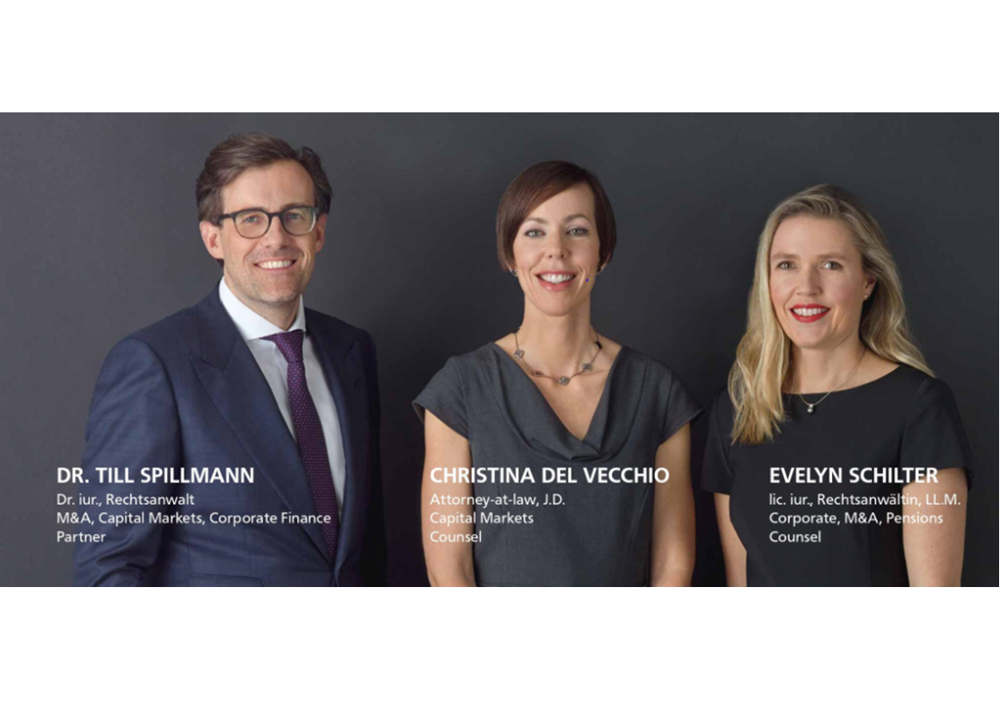 Niederer Kraft & Frey begrüsst neuen Partner und ernennt zwei neue Counsels